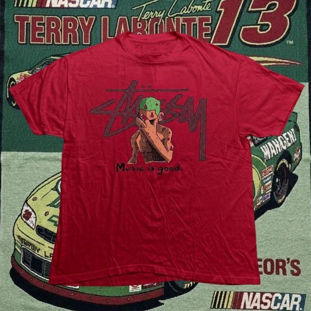 Stussy Blond Red Graphic Tee